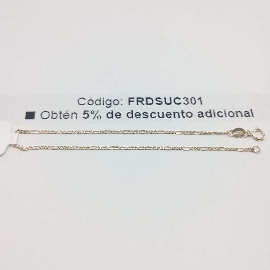 PULSERAS TEJIDO 3X1 ORO 14K 21 CM 1 GR (NUEVO)