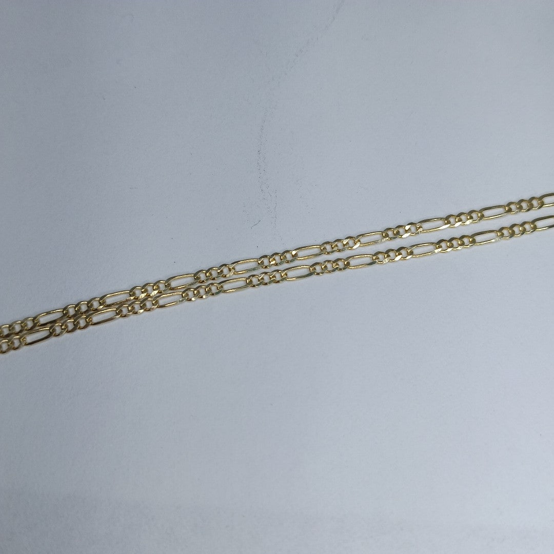CADENAS TEJIDO 3X1 ORO 10K 55 CM 3.2 GR (NUEVO)