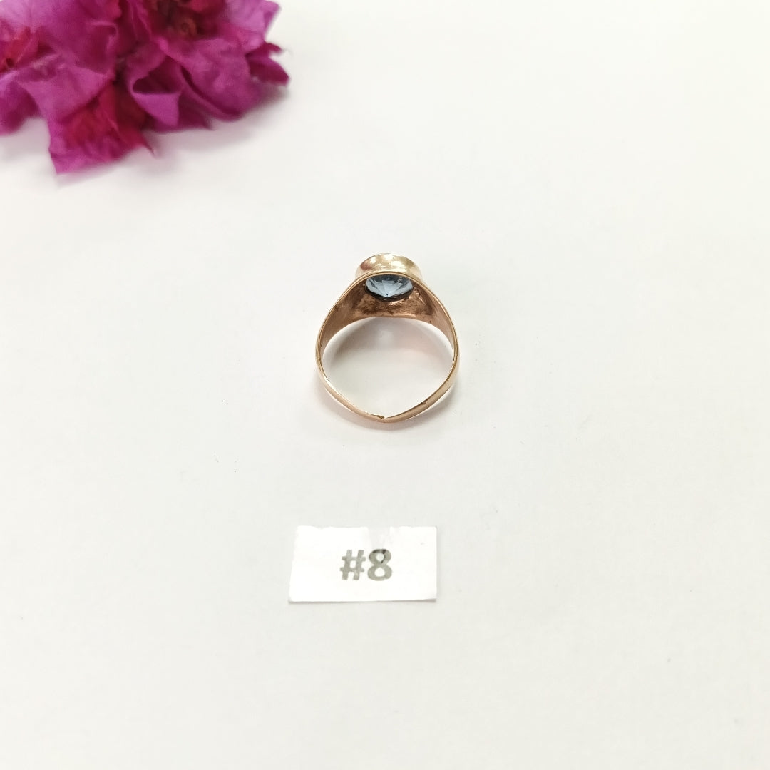 ANILLO DE GRADUACIÓN ORO 14 K 6.8 GRMS (SEMINUEVO)
