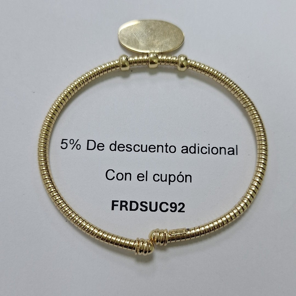 PULSERA RIGIDA ORO 14 K 10.8 GRMS (SEMINUEVO)