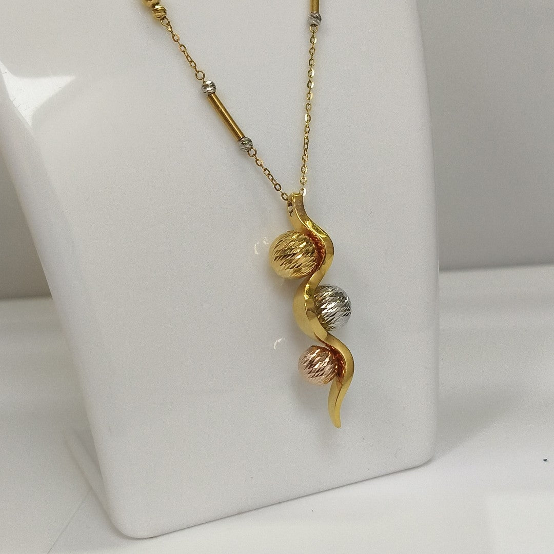 GARGANTILLA ORO, ORO COMBINADO 18 K 7 GRMS (SEMINUEVO)