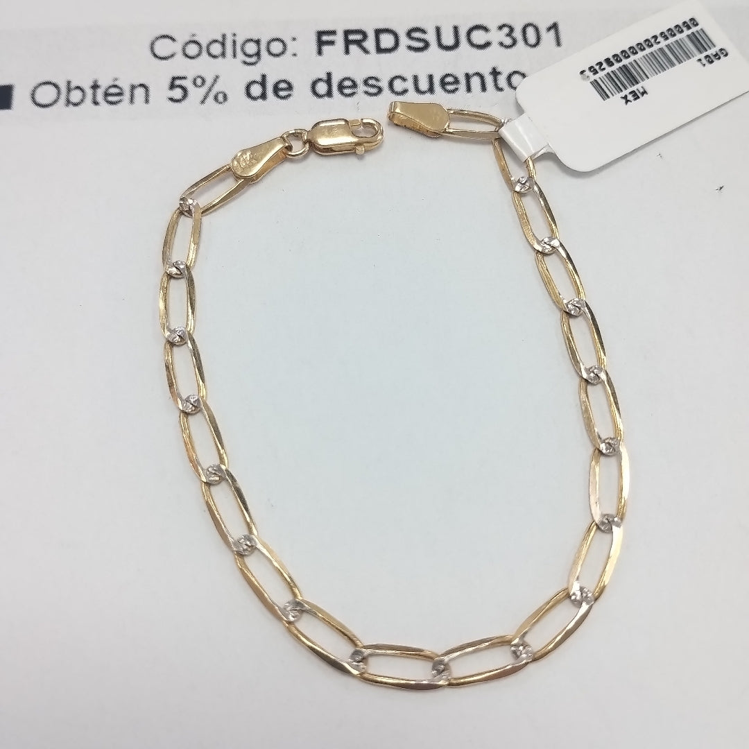 PULSERA TEJIDO ESLABONES 3.8G 18 CM (NUEVO)