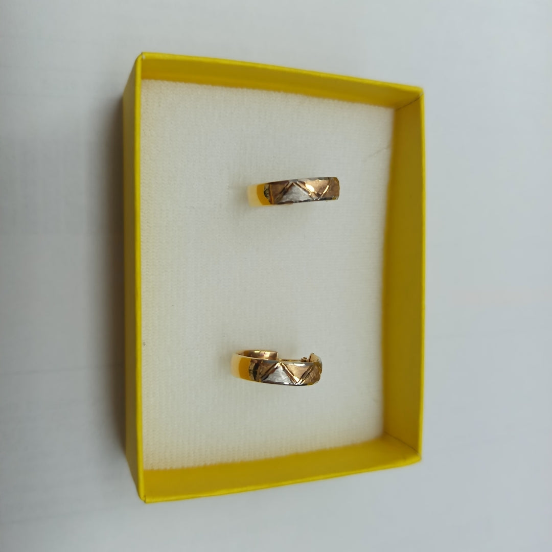 ARRACADAS PAR ORO, RODIADO 14 K 2.1 GRMS (SEMINUEVO)