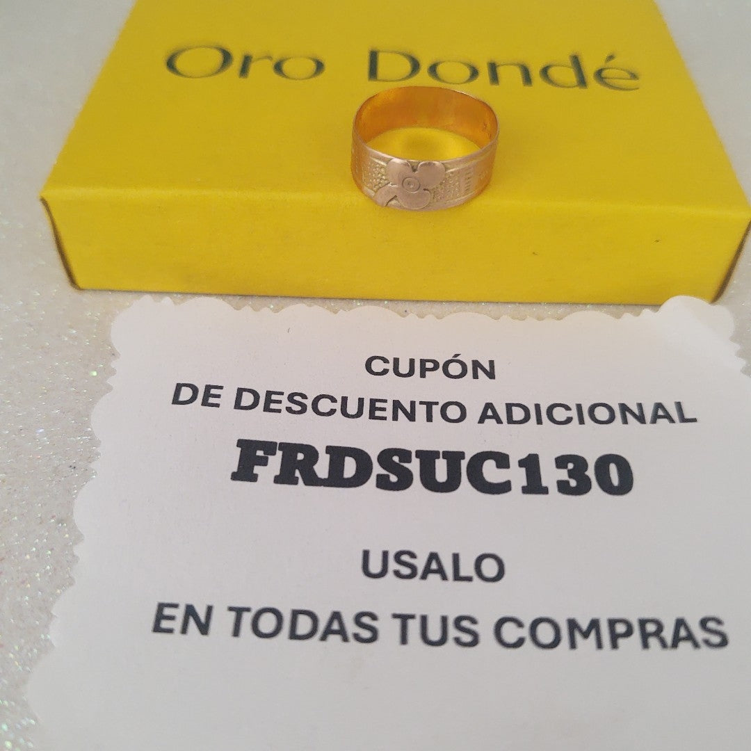 ANILLO ORO 10 K 1.2 GRMS (SEMINUEVO)