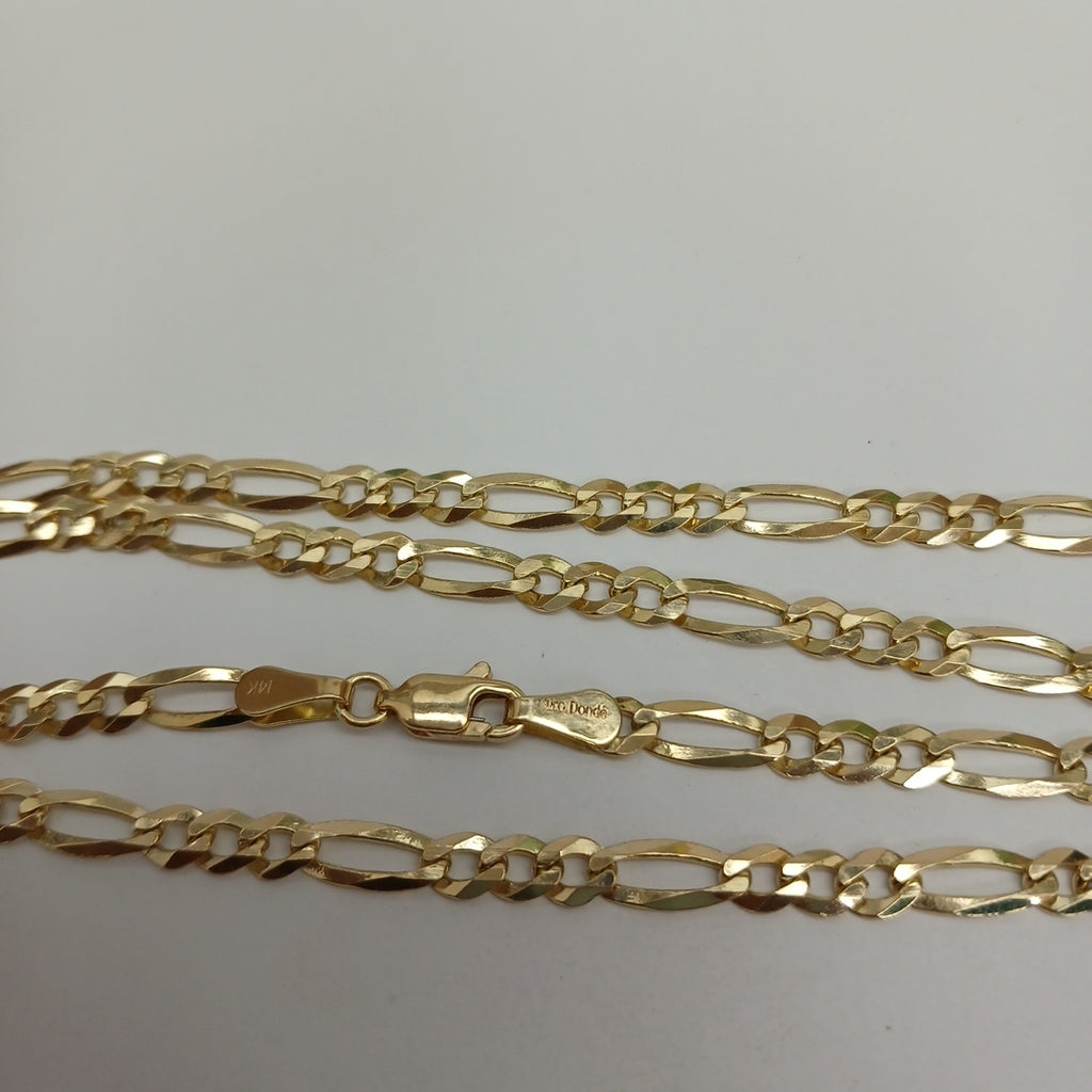 CADENAS TEJIDO 3X1 ORO 14K 60 CM 13.6 GR (NUEVO)