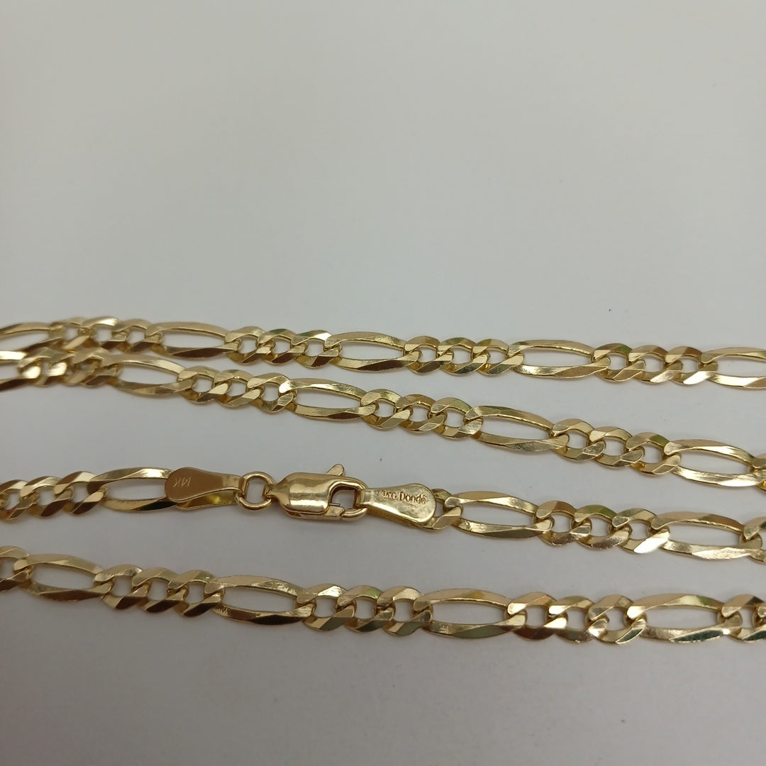 CADENAS TEJIDO 3X1 ORO 14K 60 CM 13.6 GR (NUEVO)