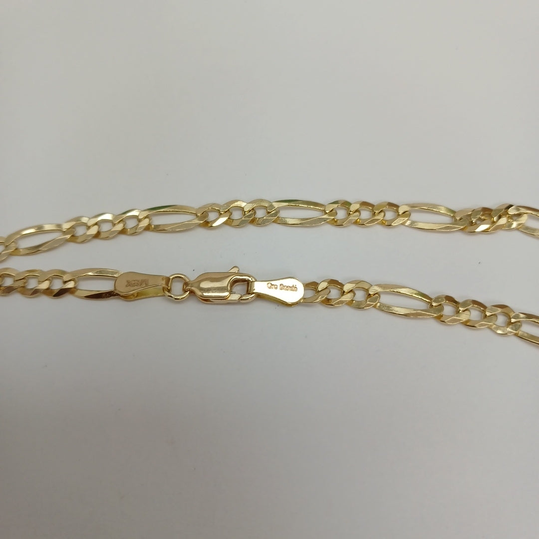 CADENAS TEJIDO 3X1 ORO 14K 55 CM 12.5 GR (NUEVO)