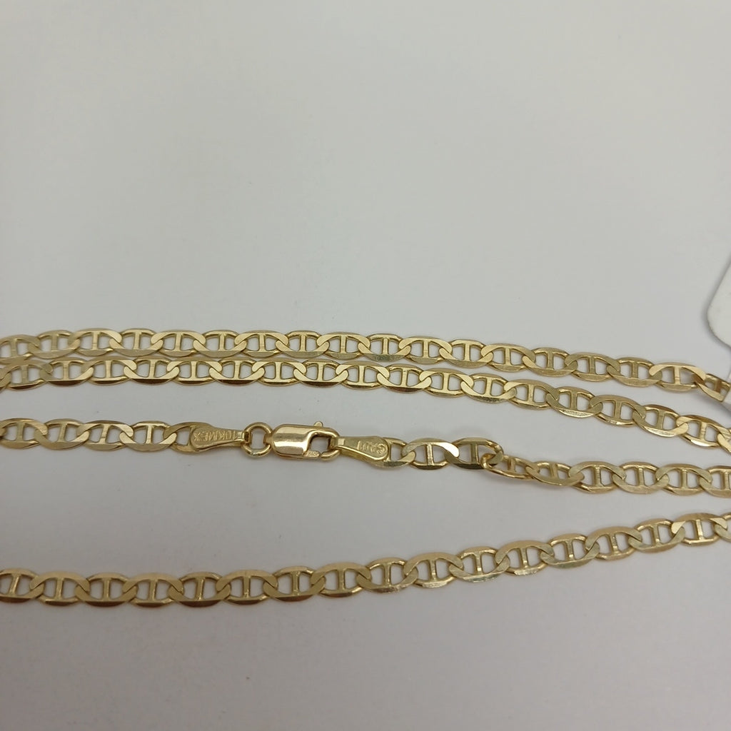 CADENAS TEJIDO GUCHI ORO 10K 60 CM 8.2 GR (NUEVO)
