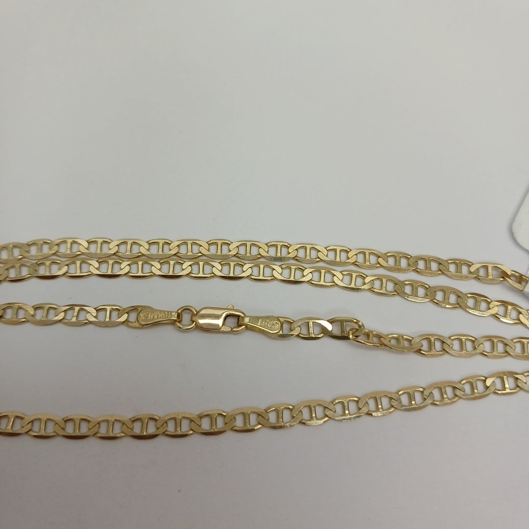 CADENAS TEJIDO GUCHI ORO 10K 60 CM 8.2 GR (NUEVO)