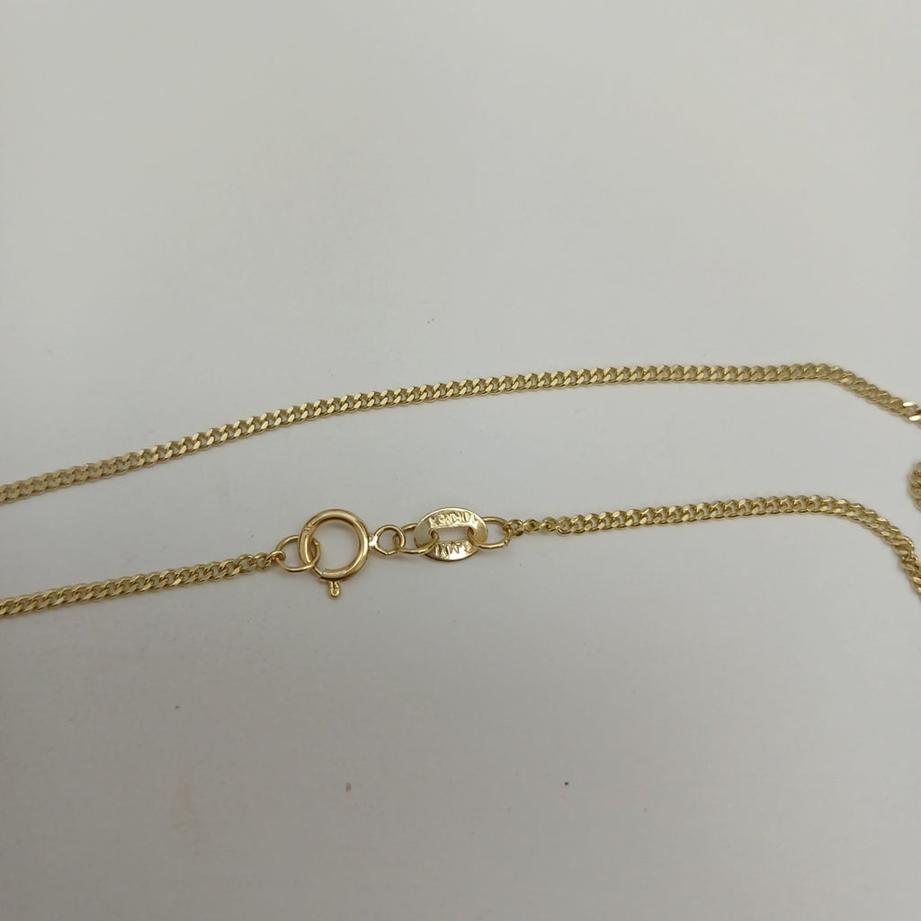 CADENAS TEJIDO BARBADA ORO 10K 55 CM 3 GR (NUEVO)