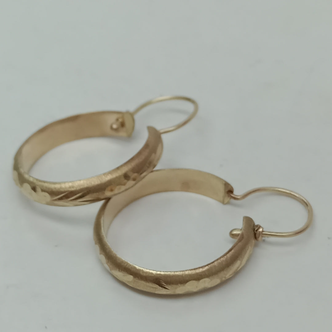 ARRACADAS PAR ORO 10 K 1.8 GRMS (SEMINUEVO)