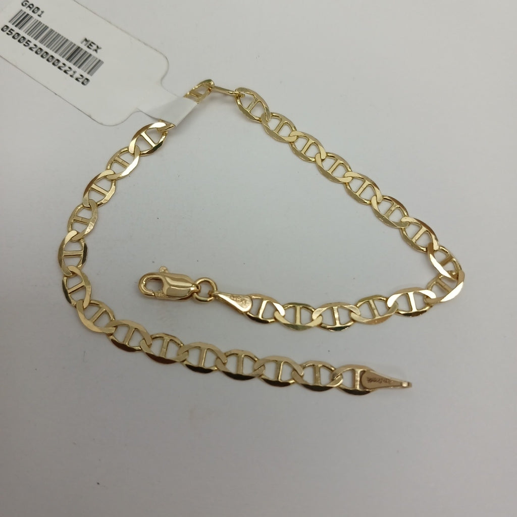 PULSERAS TEJIDO MARINERA ORO 14K 18 CM 2.8 GR (NUEVO)