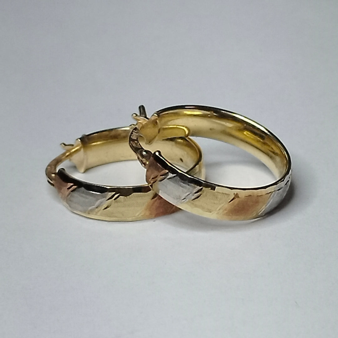 ARRACADAS PAR ORO 10 K 1.7 GRMS (SEMINUEVO)