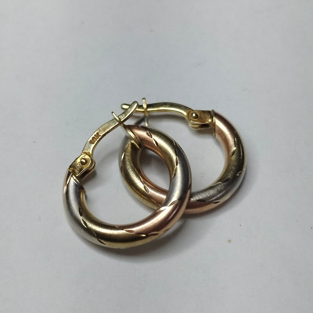 ARRACADAS PAR ORO 10 K 1.6 GRMS (SEMINUEVO)