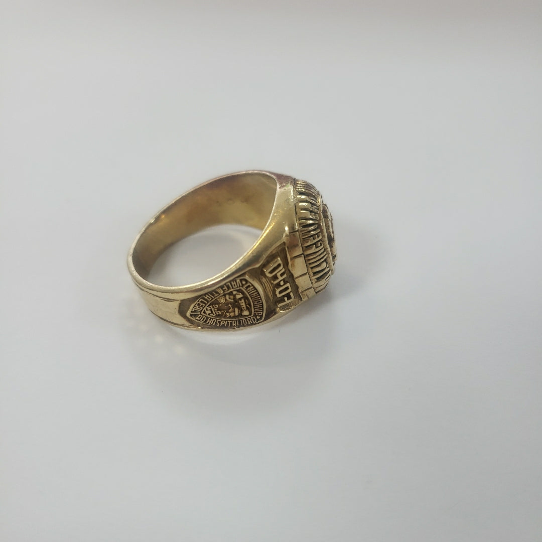 ANILLO DE GRADUACIÓN ORO 10 K 11.3 GRMS (SEMINUEVO)