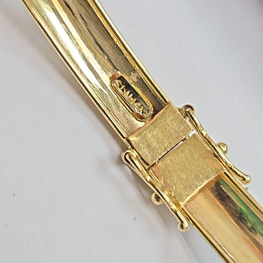 PULSERA RIGIDA ORO 14 K 6,10 GRMS (SEMINUEVO)