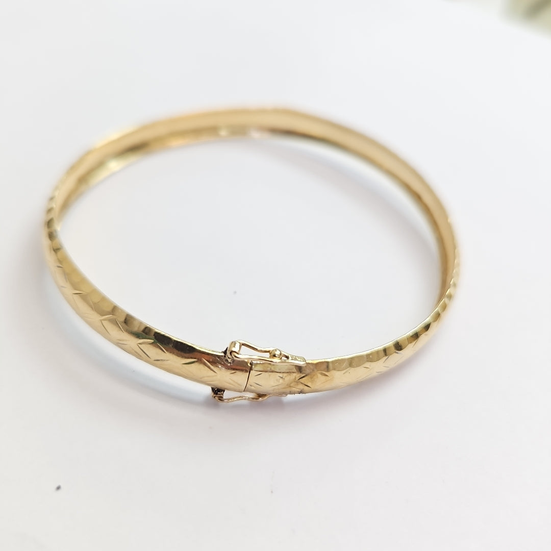 PULSERA RIGIDA ORO 14 K 5,60 GRMS (SEMINUEVO)
