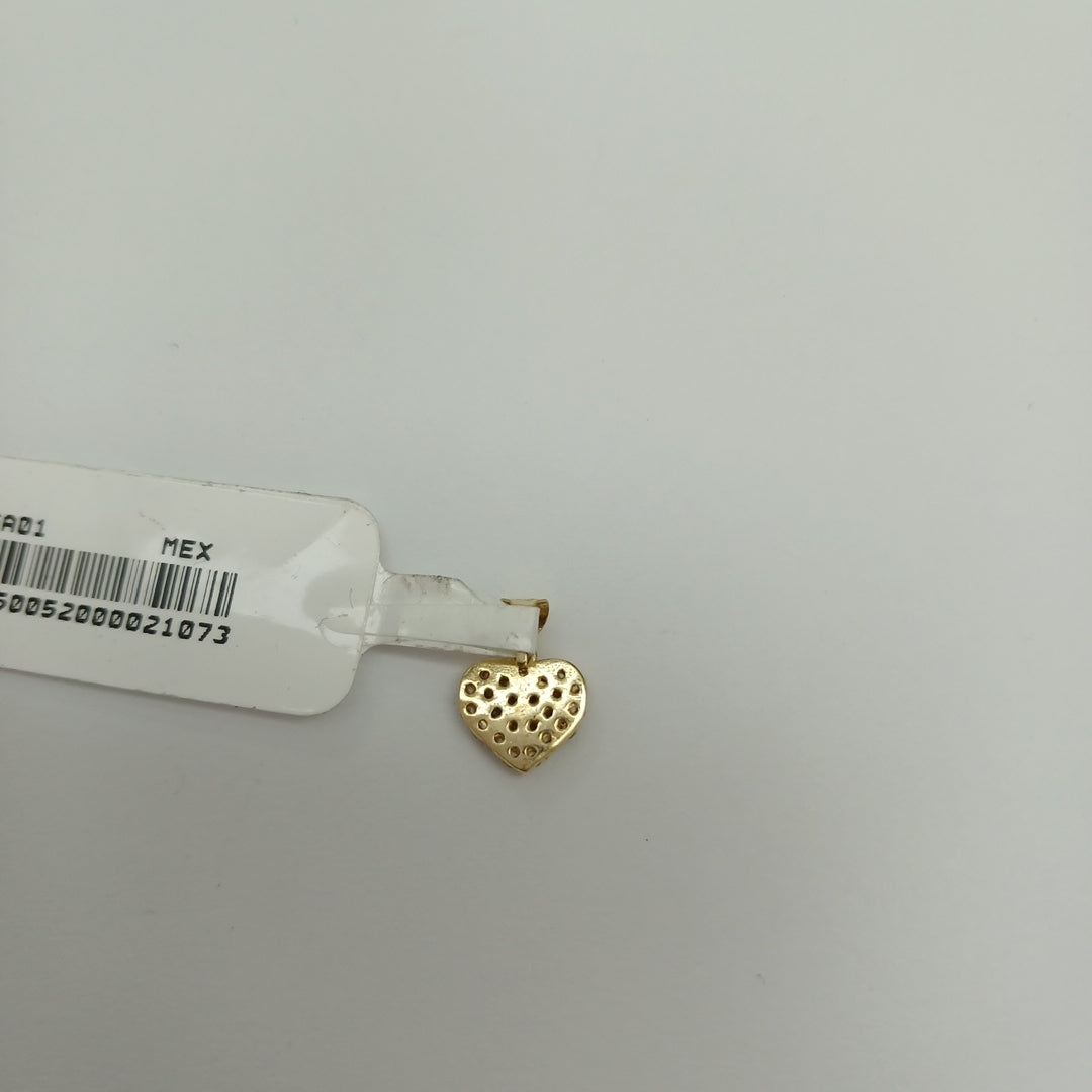 DIJES CORAZON C/CIRCONIA ORO 10K 0.7 GR (NUEVO)