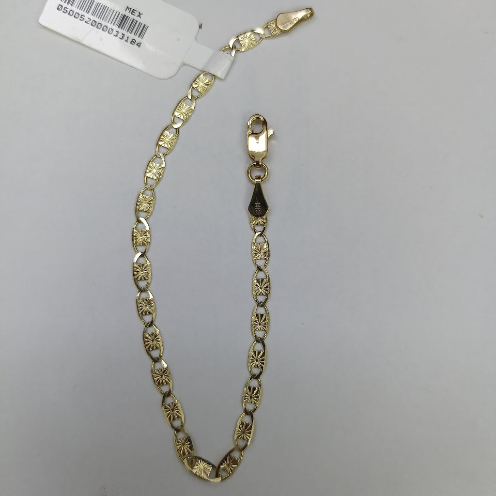 PULSERAS GUCHI ORO 14K 18 CM 2.8 GR (NUEVO)