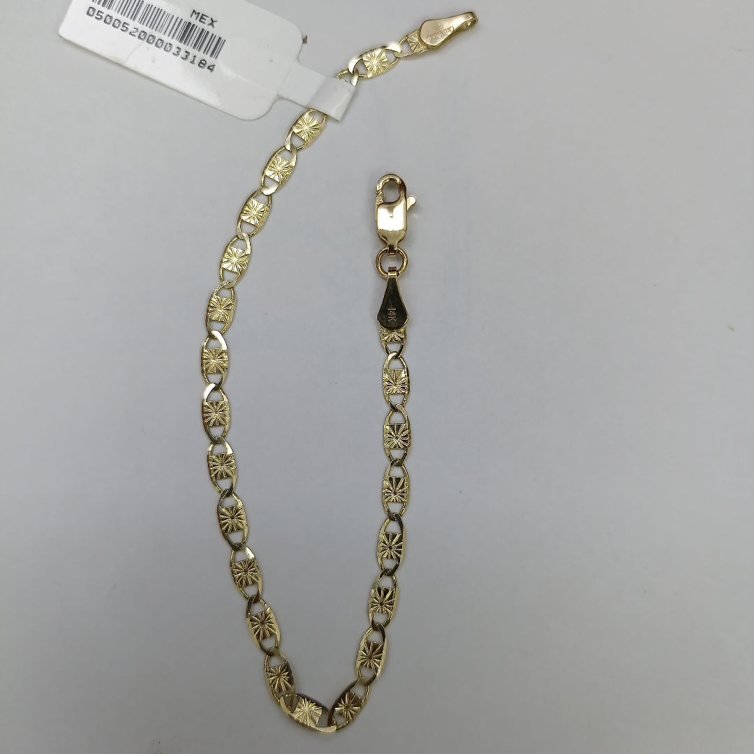 PULSERAS GUCHI ORO 14K 18 CM 2.8 GR (NUEVO)