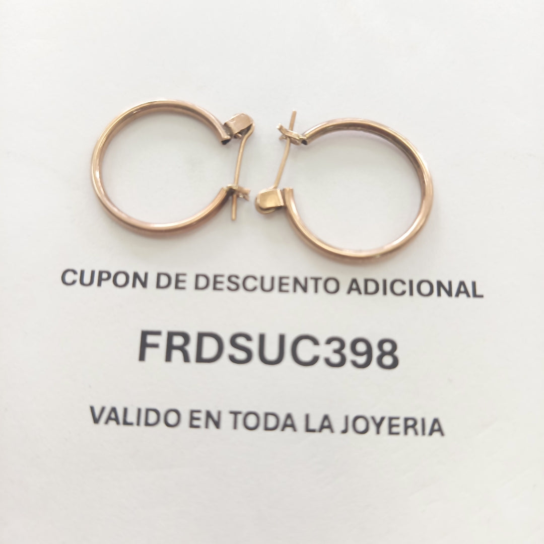 ARRACADAS PAR ORO 8 K 1.8 GRMS (SEMINUEVO)