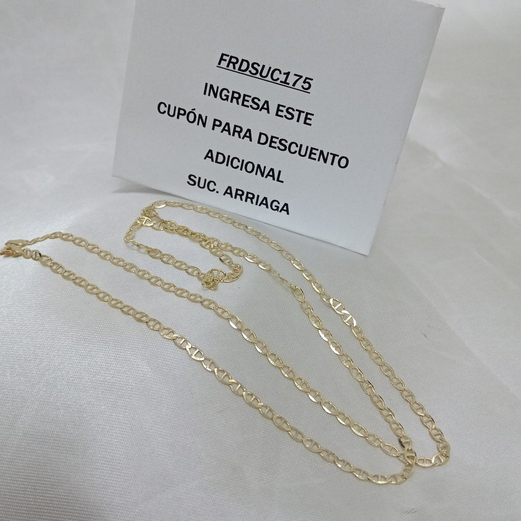 CADENAS TEJIDO GUCHI ORO 10K 60 CM 4.2 GR (NUEVO)