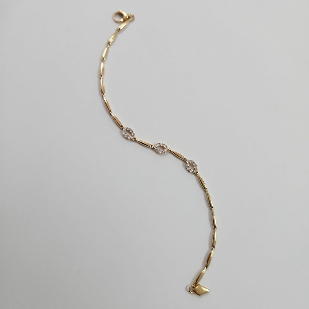 PULSERA RIGIDA ORO 14 K 4.8 GRMS (SEMINUEVO)