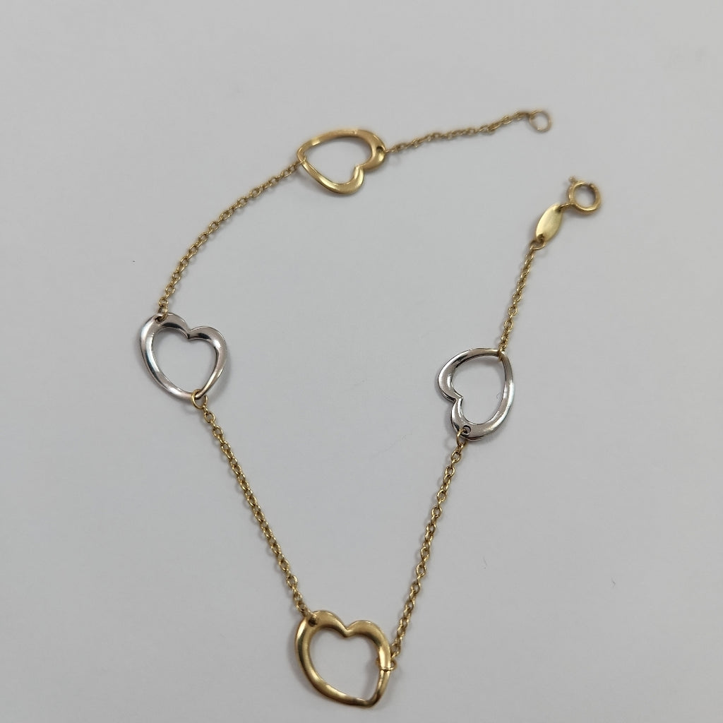 PULSERA ORO, ORO PLATINO 14 K 1.7 GRMS (SEMINUEVO)