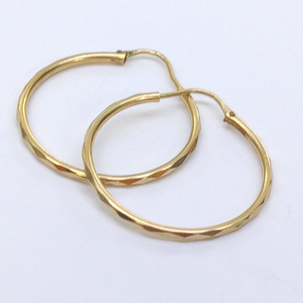 ARRACADAS PAR ORO 14 K 1.5 GRMS (SEMINUEVO)