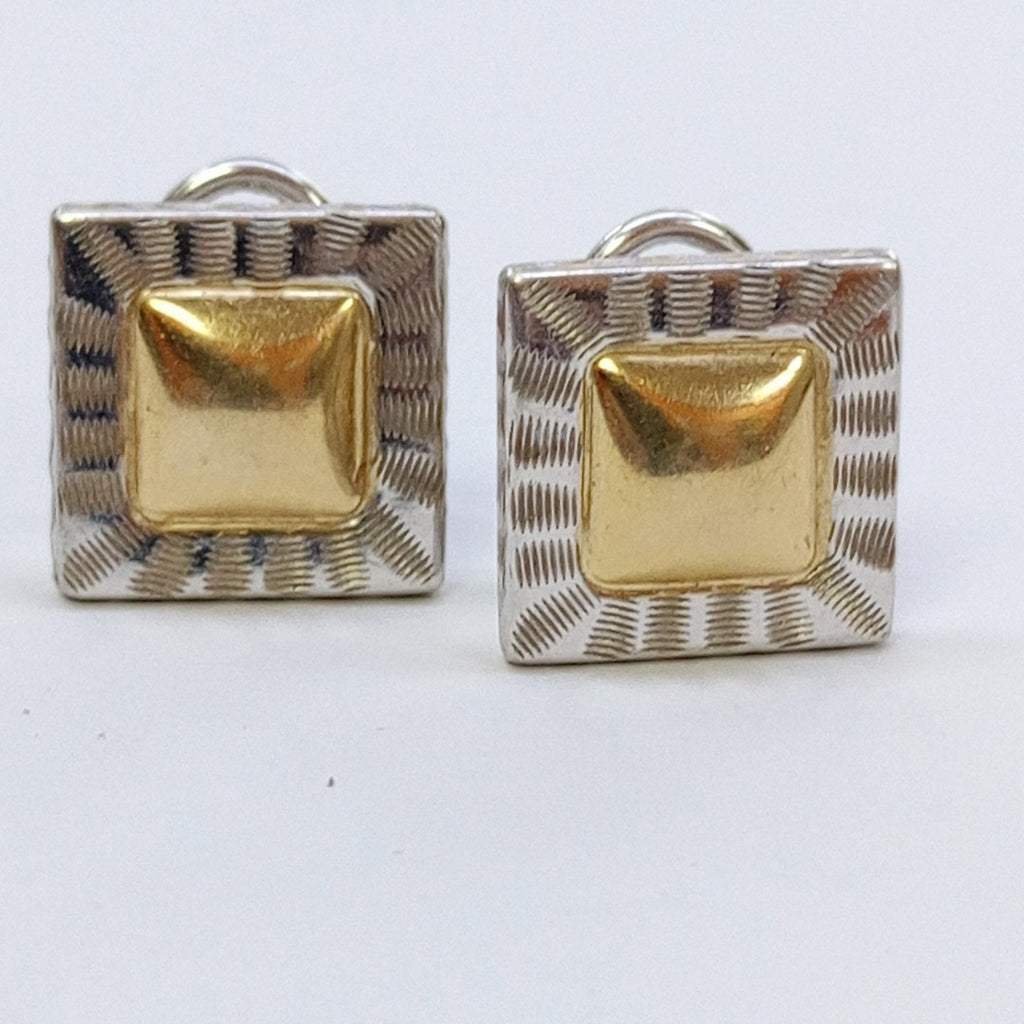 ARETES PAR ORO BLANCO 14 K 4.3 GRMS (SEMINUEVO)