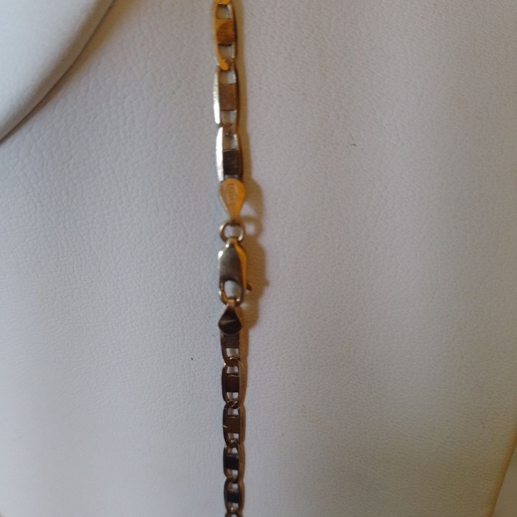 CADENA ORO, ORO COMBINADO, RODIADO 10 K 8.8 GRMS (SEMINUEVO)