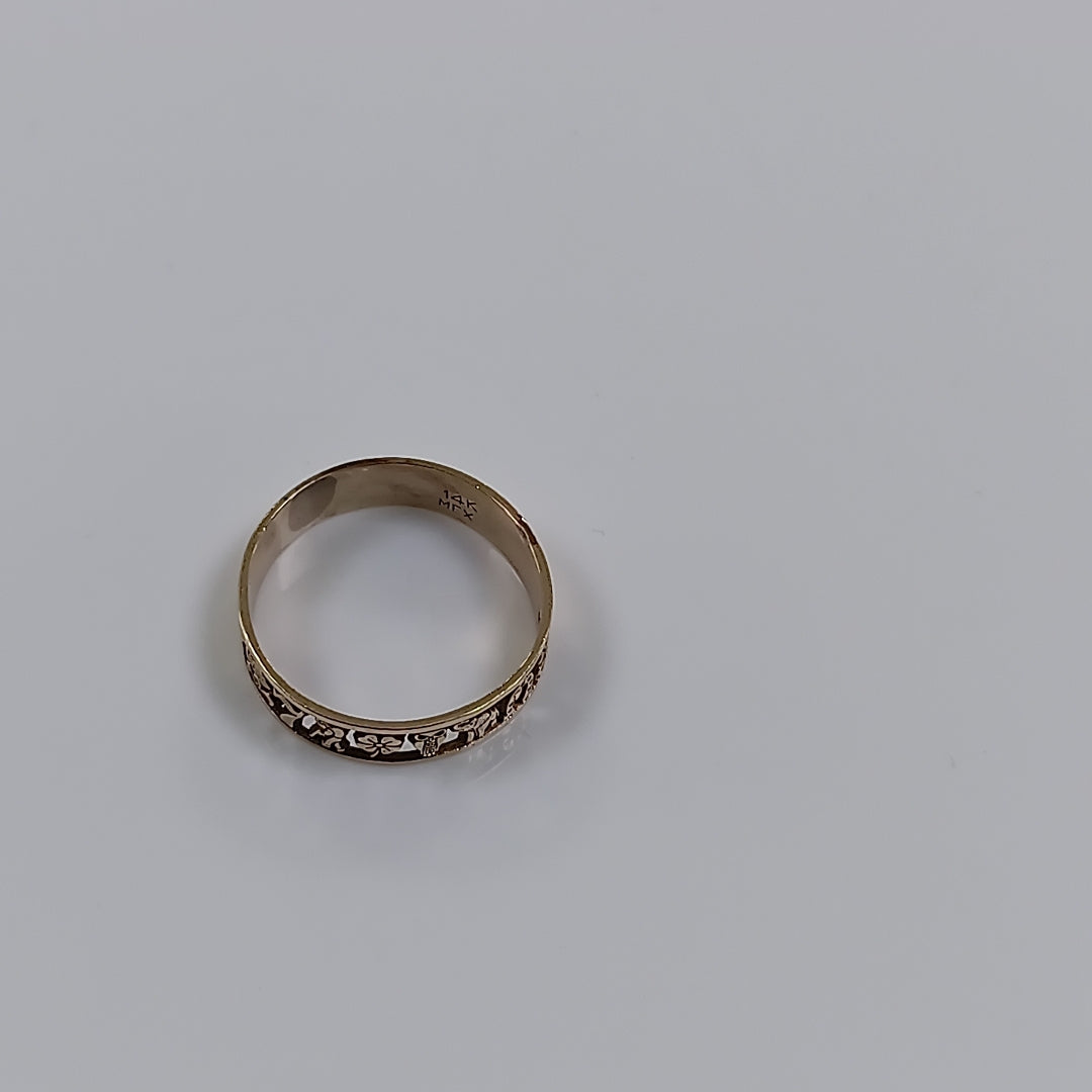 ARGOLLA DE LA SUERTE ORO 14 K 2.8 GRMS (SEMINUEVO)