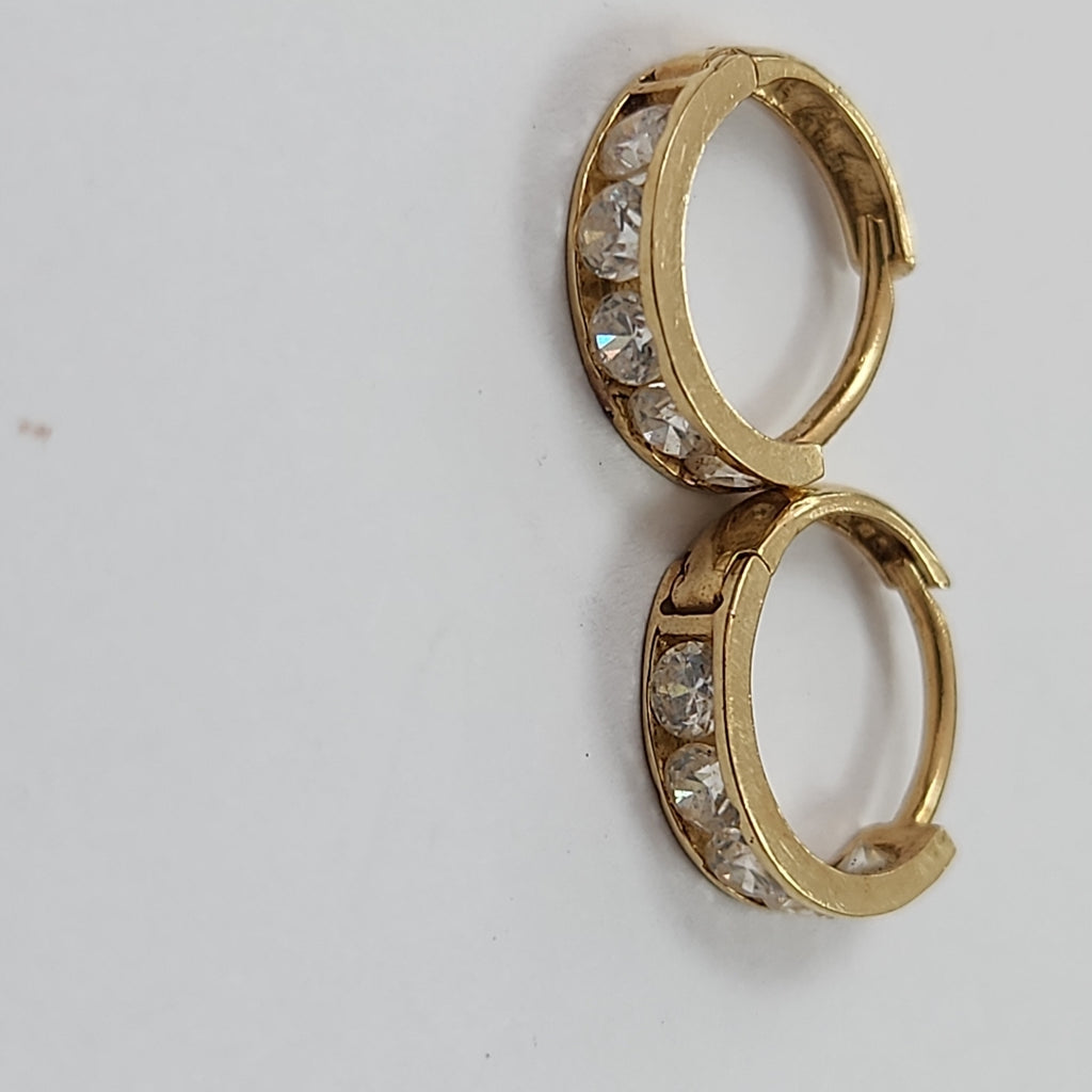 ARRACADAS PAR ORO 14 K 1,20 GRMS (SEMINUEVO)
