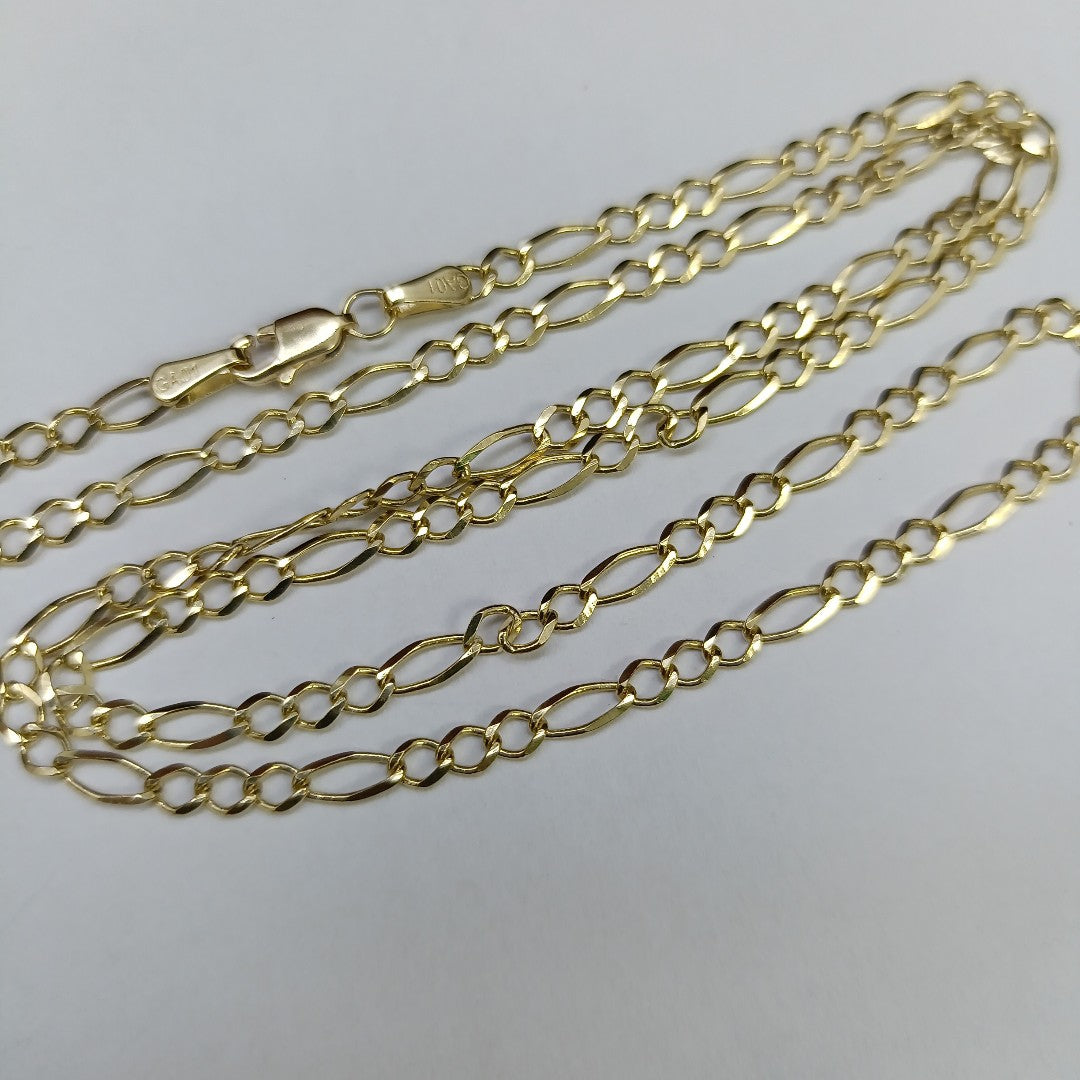 CADENAS TEJIDO 3X1 ORO 10K 50 CM 4.1 GR (NUEVO)