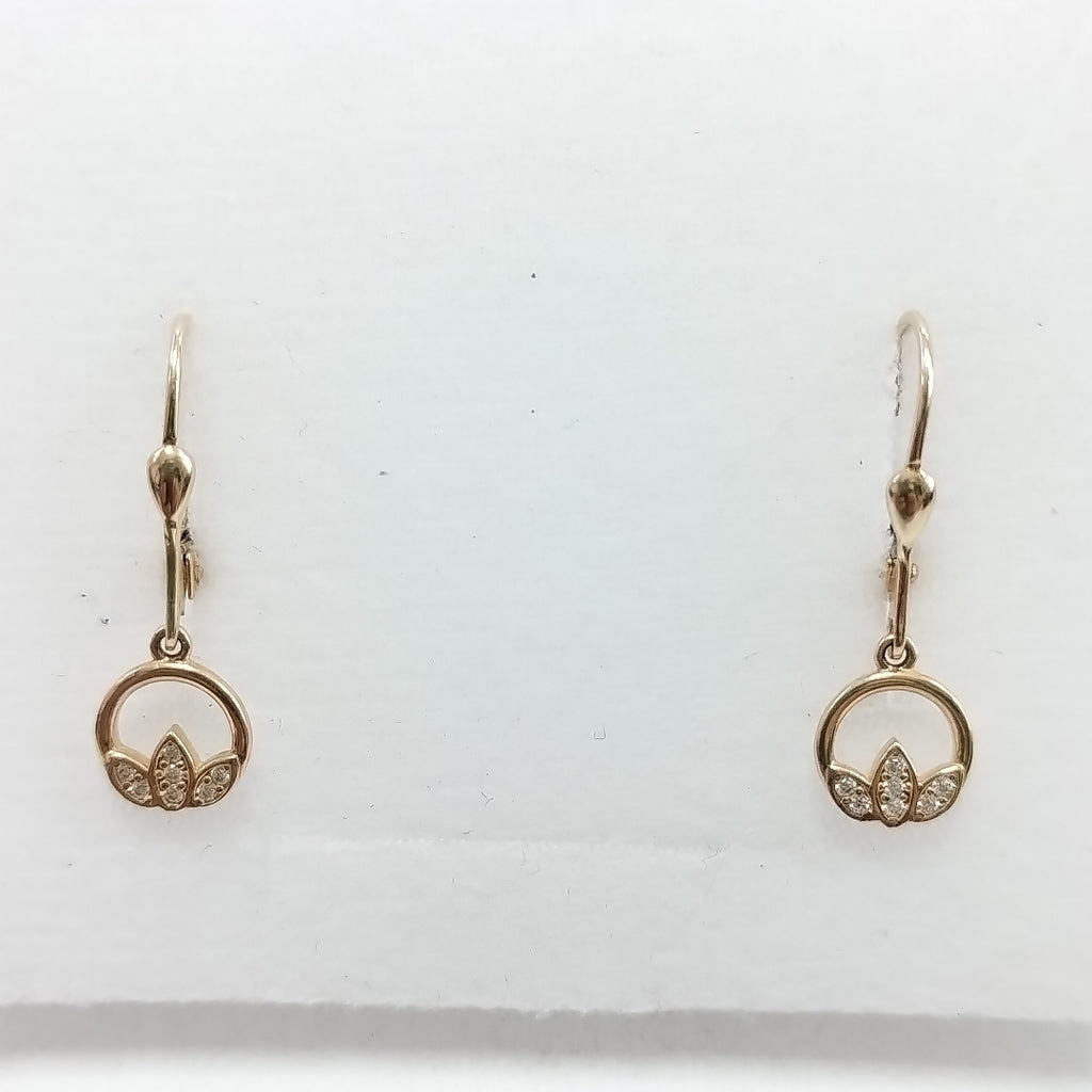 BROQUELES ORO 14K 2 (NUEVO)