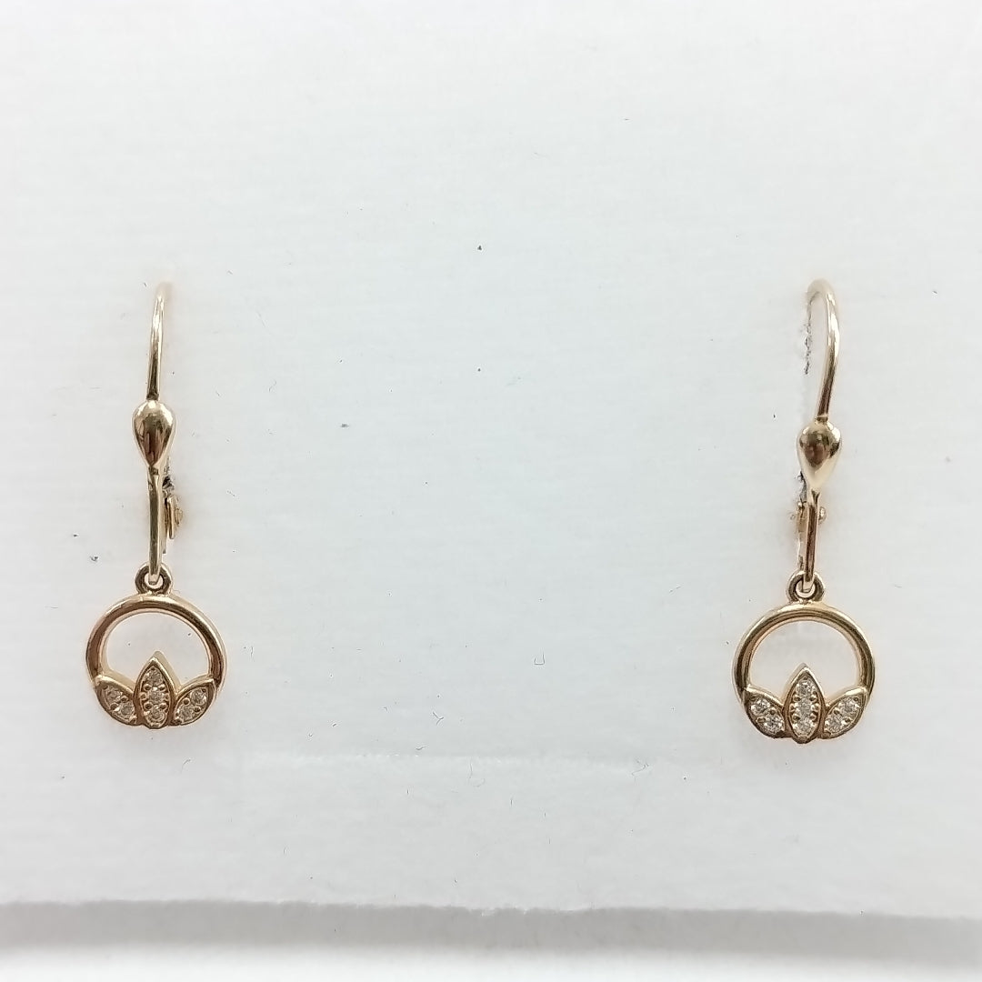 BROQUELES ORO 14K 2 (NUEVO)