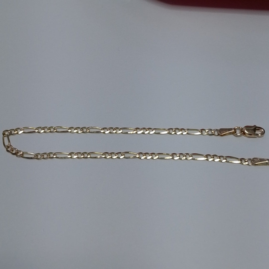 PULSERAS TEJIDO 3X1 ORO 14K 18 CM 1.9 GR (NUEVO)
