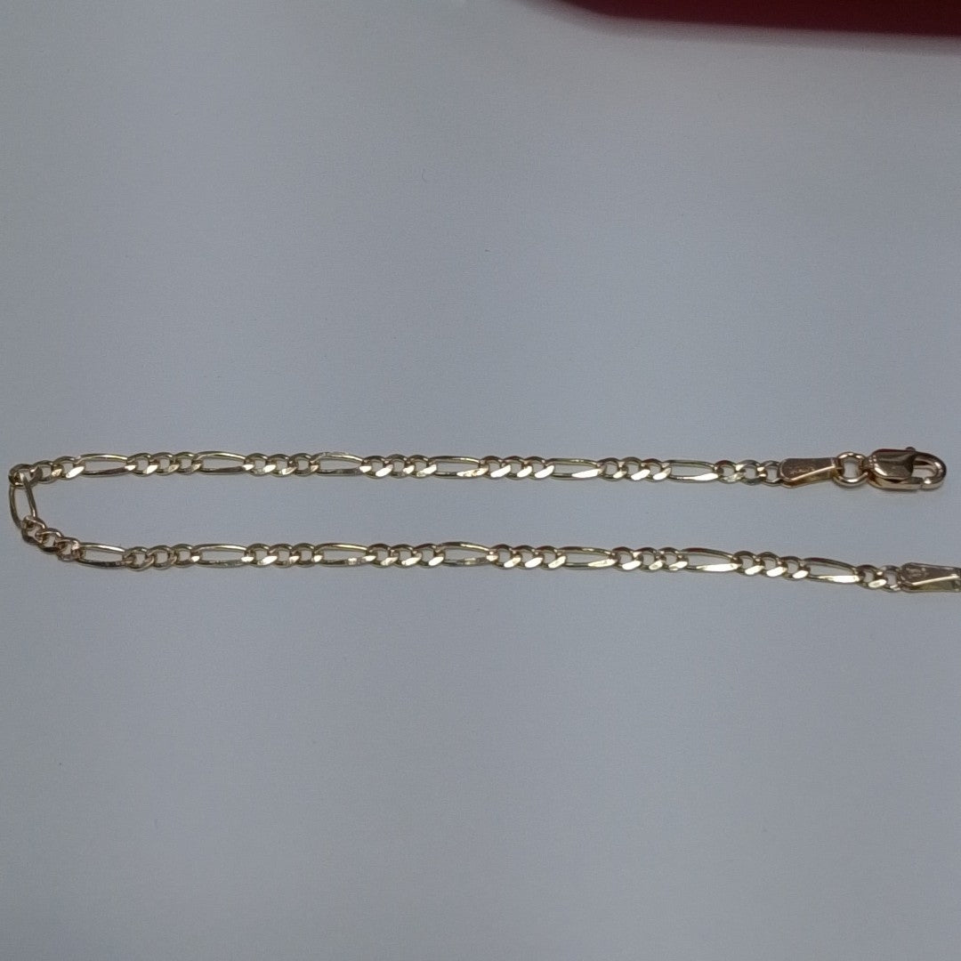 PULSERAS TEJIDO 3X1 ORO 14K 18 CM 1.9 GR (NUEVO)