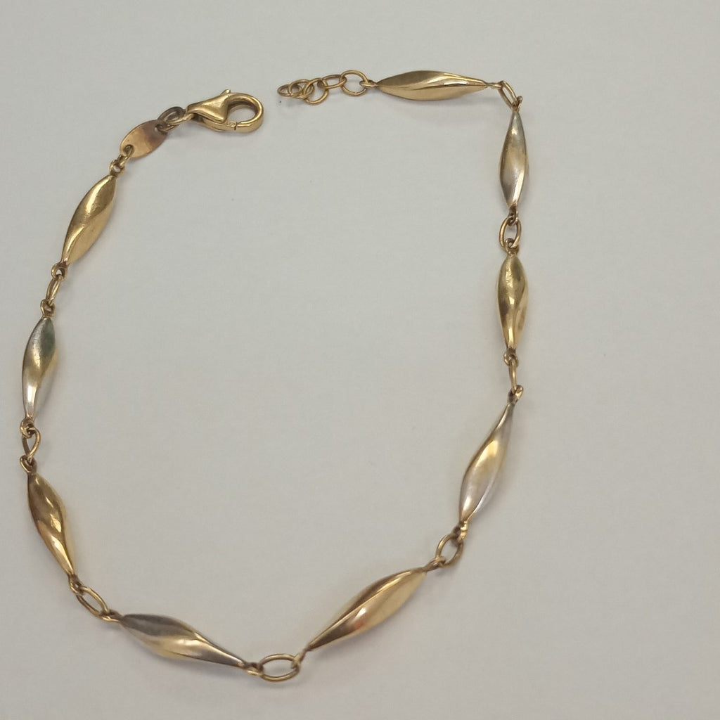 PULSERA ORO COMBINADO 10 K 2.3 GRMS (SEMINUEVO)