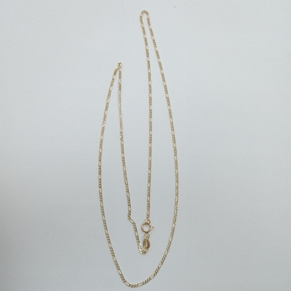 CADENAS TEJIDO 3X1 ORO 14K 55 CM 2.4 GR (NUEVO)