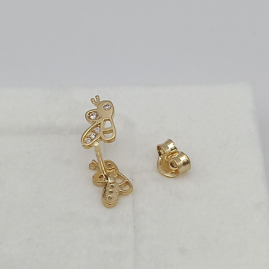 ARETES PAR ORO 14 K 1 GRMS (SEMINUEVO)