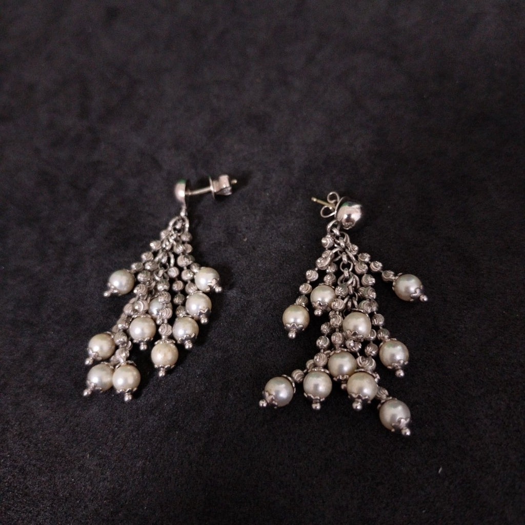 ARETES PAR ORO BLANCO 14 K 11 GRMS (SEMINUEVO)