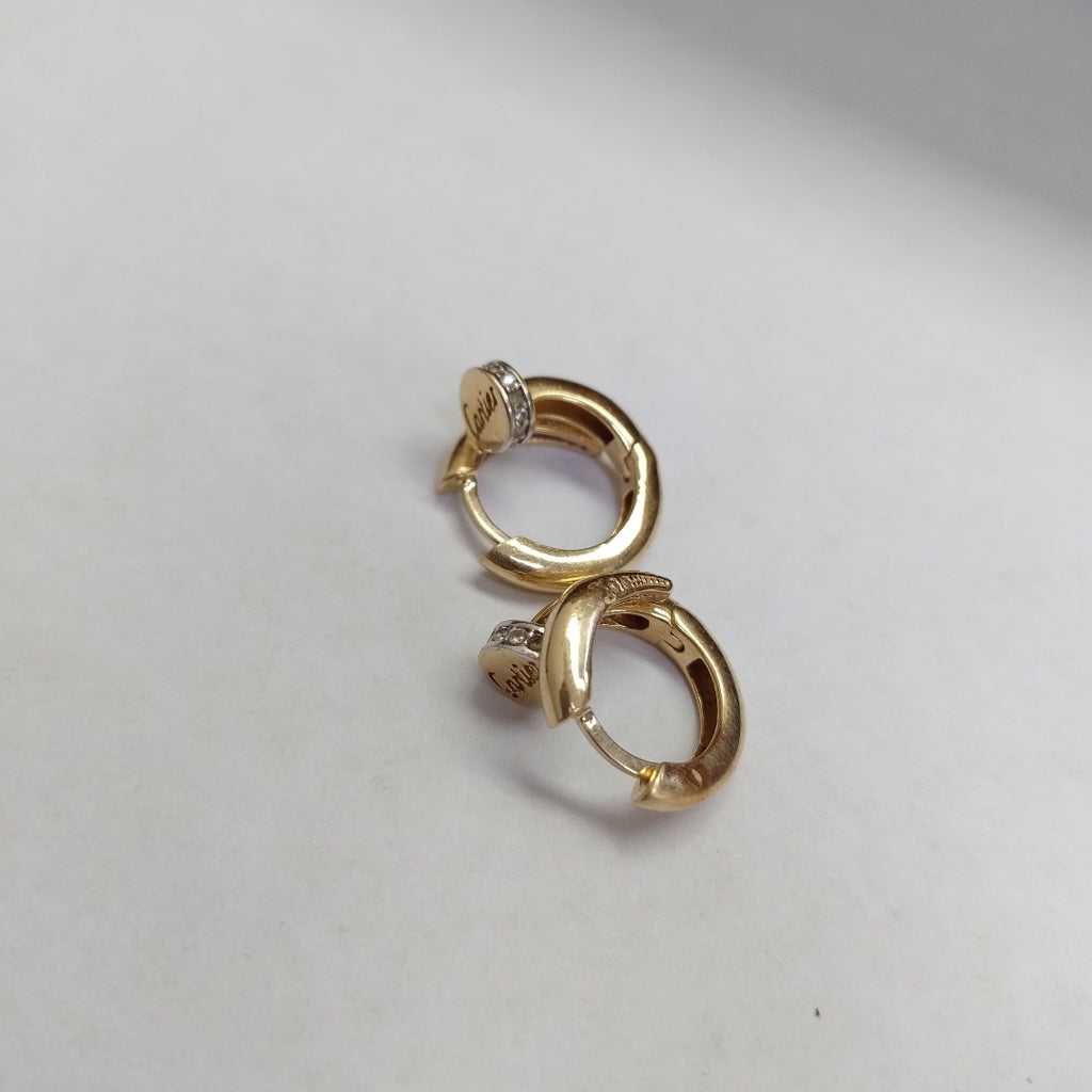 ARRACADAS PAR ORO 14 K 6.7 GRMS (SEMINUEVO)