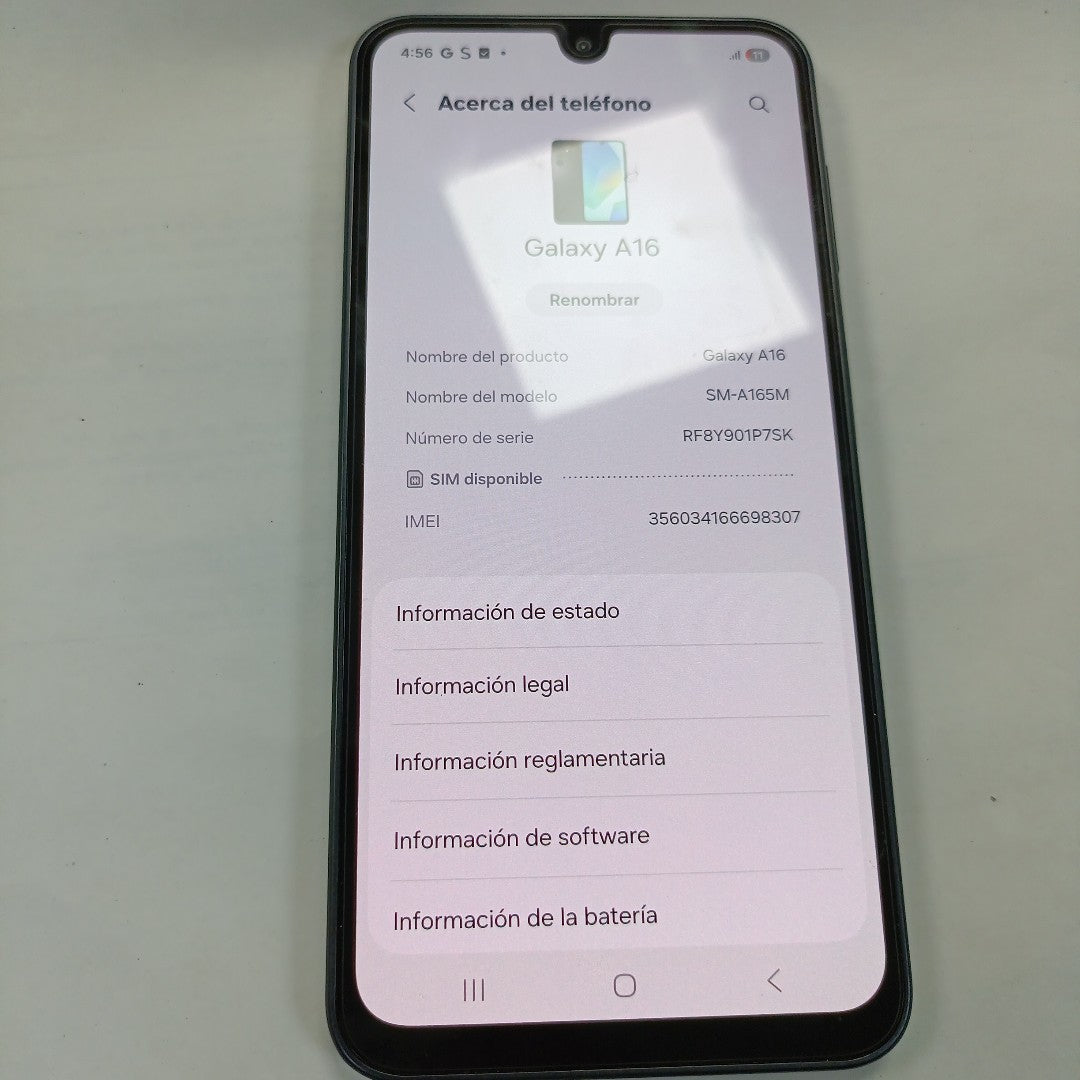 CELULAR SAMSUNG GALAXY A16 SM-A165M (2024) 128 GB 4 GB RAM (SEMINUEVO)
