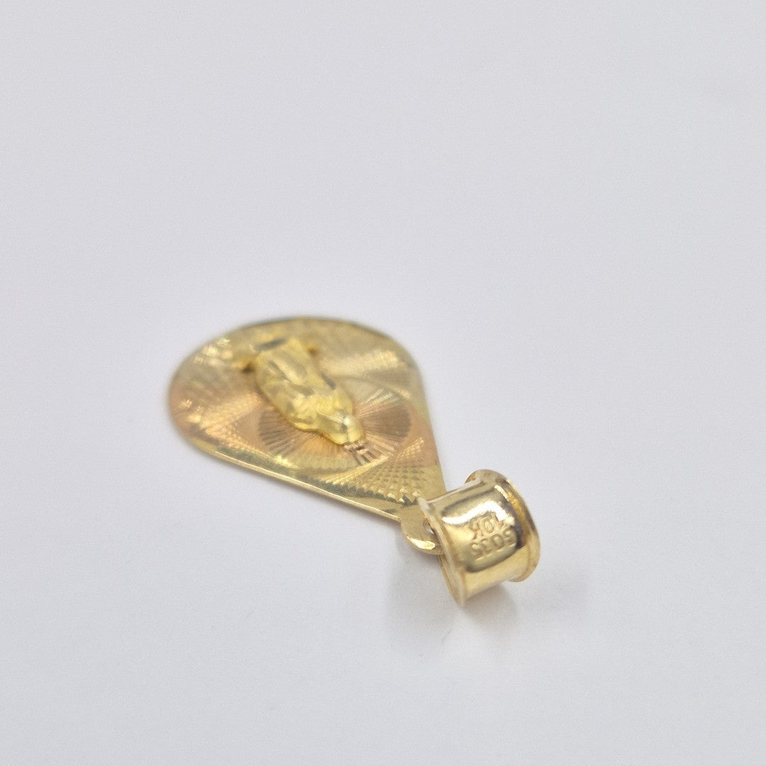 MEDALLA RELIGIOSA ORO COMBINADO 10 K 0,80 GRMS (SEMINUEVO)