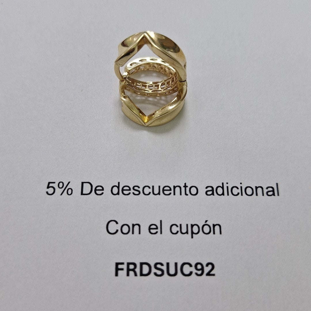 ARETES PAR ORO 14 K 2,70 GRMS (SEMINUEVO)
