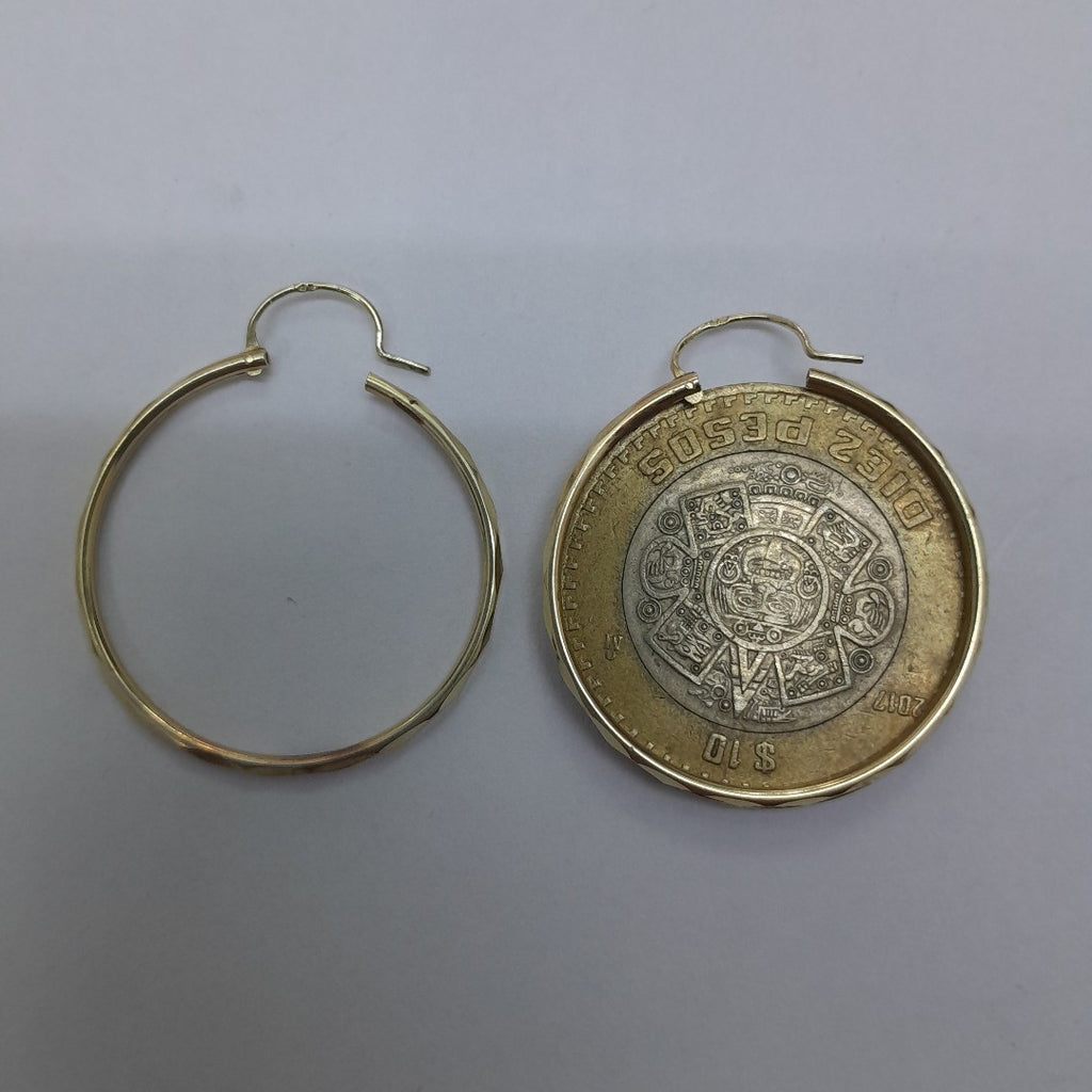 ARRACADAS PAR ORO 14 K 1.5 GRMS (SEMINUEVO)