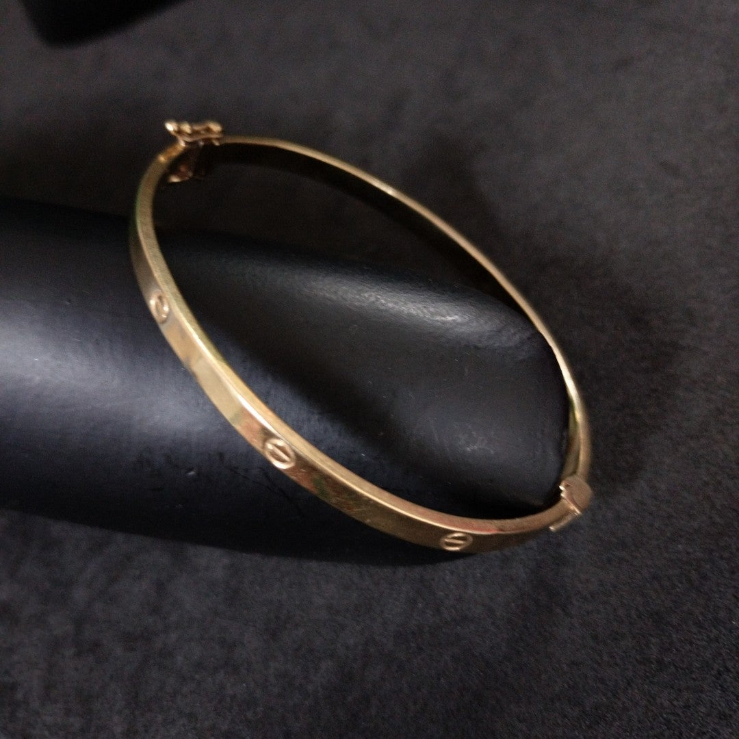 PULSERA RIGIDA ORO 10 K 5.5 GRMS (SEMINUEVO)