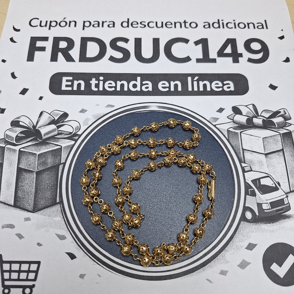CADENA ORO 14 K 24,80 GRMS (SEMINUEVO)
