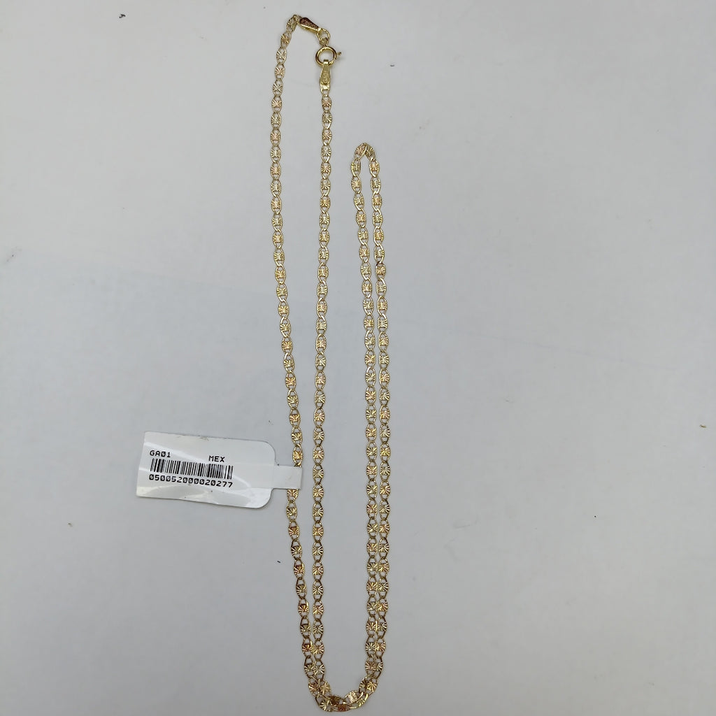 CADENAS TEJIDO GUCHI ORO 10K 60 CM 3.2 GR (NUEVO)
